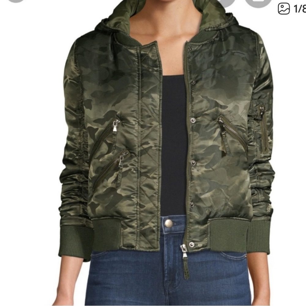 Generation Love Green Camouflage Bomber Jacket